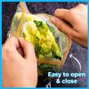 Asahi Kasei Large Zipper Bag | 15 Bags | 100% Leak-Proof | Double Zipper Lock | Reusable & Washable | Keeps Food Fresh | Imported from Japan view 3