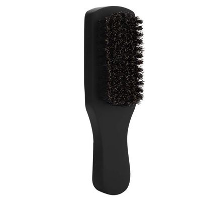 Beard Brush Beard Bristle Comb Elastic Beard Oil Head Styling Hair Carving for Beard Cleaning Mustache Styling Brush(black)