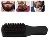 Beard Brush Beard Bristle Comb Elastic Beard Oil Head Styling Hair Carving for Beard Cleaning Mustache Styling Brush(black) view 3