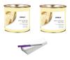 CUVLY Wax Waxing Hair Removal Hot Wax Kit,White Chocolate Wax 600g + White Chocolate Wax 600g + strip 70pcs + knife Wax Combo Kit (Pack of 4) (White Chocolate Wax & White Chocolate Wax) view 1