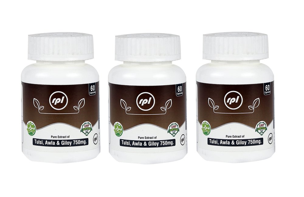 Tulsi Awla Giloy Ayurvedic Immunity Wellness Capsules -(Pack of 3)