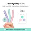 Plush Flawless Reusable Face Razor for Woman (Pack of 3) | Eyebrow & Facial razor with Single German Steel Blade | Instant & Painless Hair Removal for Upper Lips, Forehead, Sideburns | Prevents Razor Burns view 2