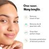 Plush Flawless Reusable Face Razor for Woman (Pack of 3) | Eyebrow & Facial razor with Single German Steel Blade | Instant & Painless Hair Removal for Upper Lips, Forehead, Sideburns | Prevents Razor Burns view 4