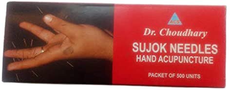Acupro Health Care System Acupuncture Sujok Needle (Size 0.18 x 7mm) Hand Acupuncture - Pack of 500