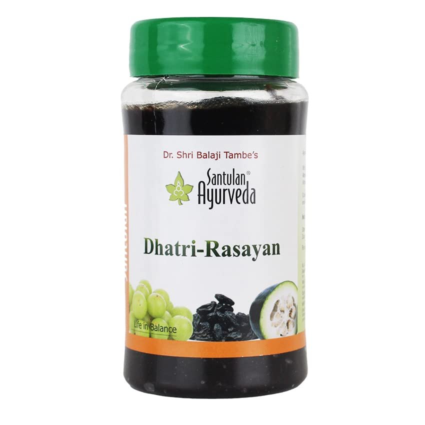 Santulan Ayurveda, Dhatri Rasayan-300GM Each, (Pack Of 1), Rejuvenates Saptadhatus and get Golden Oldie Herbs, Sukanthi Pills-1gm