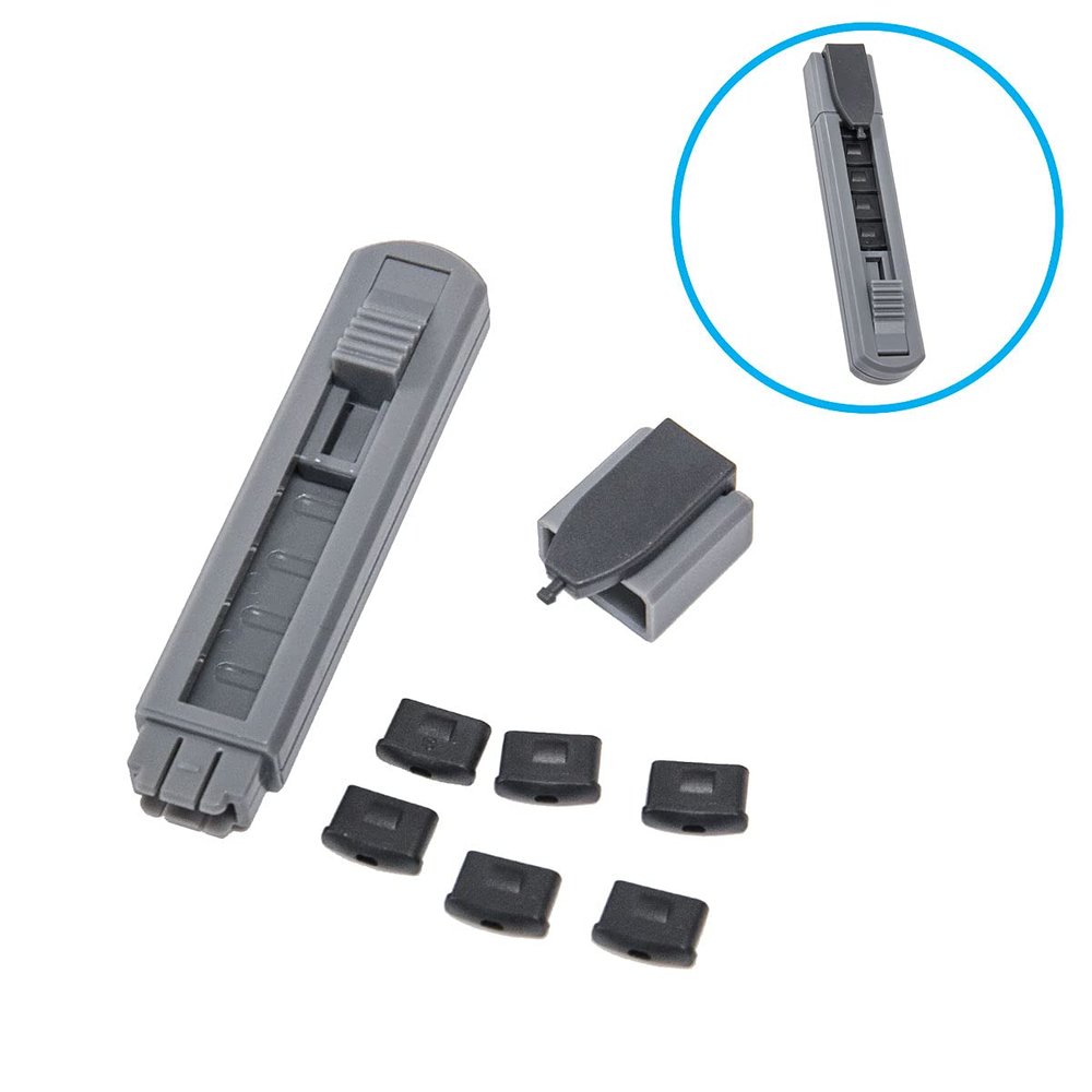 6 Piece USB-C Type-C Port Secruity Blocker with Removal Tool