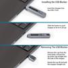 6 Piece USB-C Type-C Port Secruity Blocker with Removal Tool view 2