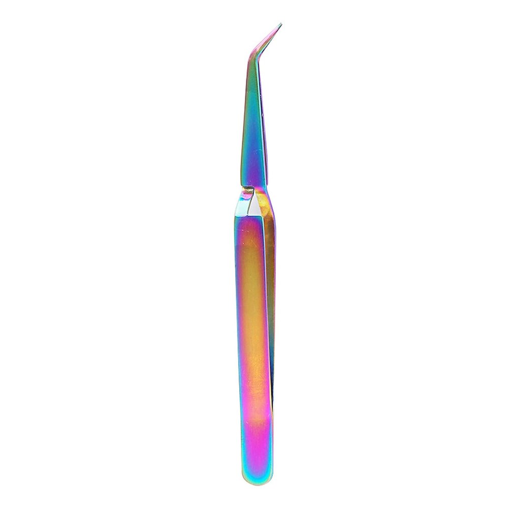 Decdeal Acrylic Nail Shaping Tweezer Stainless Steel Extension Nail Shaping Clip X-Type Crystal Nail Tweezers Nail Art Rhinestones Nipper Nail Tools