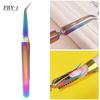 Decdeal Acrylic Nail Shaping Tweezer Stainless Steel Extension Nail Shaping Clip X-Type Crystal Nail Tweezers Nail Art Rhinestones Nipper Nail Tools view 3