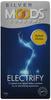 Moods Silver Condoms - 12 Condoms (Electrify), Dark Blue view 1