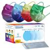 QUARANT Meltblown - Dual SMMS Fabric 4 Ply Designer Protective Face Mask with Nose Clip and Reusable Travel Pouch, Fashion That's Safe (Ombre Combo, Pack of 50) for Unisex view 1