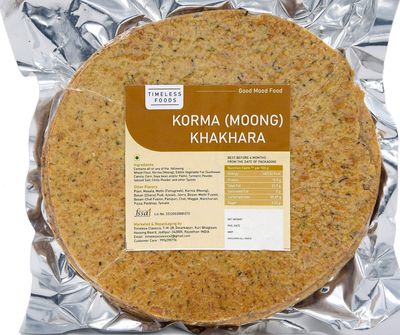 Timeless Food Korma Khakhra 800g | Healthy Moong Dal Khakhra | Traditional Gujarati Breakfast Snack
