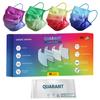 QUARANT Meltblown - Dual SMMS Fabric 4 Ply Designer Protective Face Mask with Nose Clip and Reusable Travel Pouch, Fashion That's Safe (Ombre Combo, Pack of 80) for Unisex view 1
