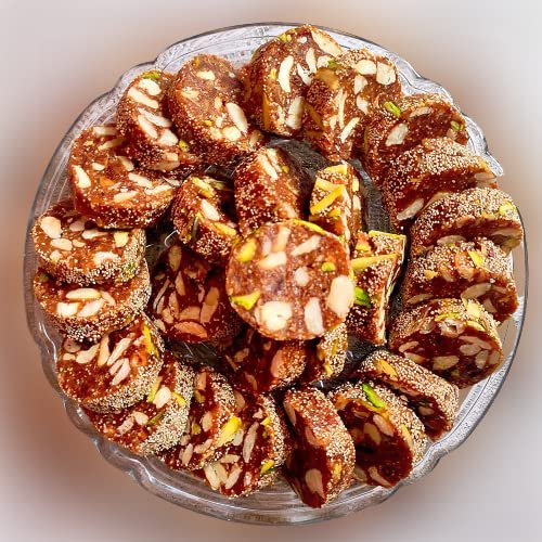 Grabit India Dates Dry Fruits Sugar Free Burfi (Khajoor Dry Fruit Barfi) - 400g