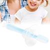 Baby Toothbrush, Prevent Swallowing Baby Silicone Toothbrush Safe and Comfortable Safe for Home(Blue) view 2