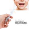 Baby Toothbrush, Prevent Swallowing Baby Silicone Toothbrush Safe and Comfortable Safe for Home(Blue) view 3