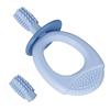 Baby Silicone Toothbrush, Infant Training Toothbrush Annular Handle with Storage Box for Daily Use(Blue) view 4