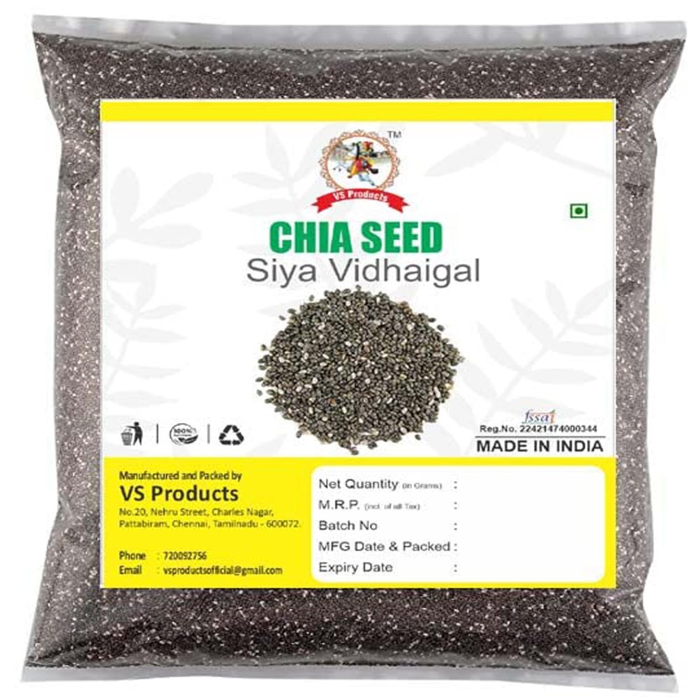 VS Products Chia Seed/Raw Chia Seed/Diet Food/Healthy Snack, 800g