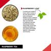 TEACURRY Raspberry Tea - 100 Grams Loose + Infuser / 50 Cups | Helps With Women Wellness | Raspberry Tea Bags view 2