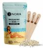 ENORA Brazilian Stripless Wax Beans for Women (100g) | With Wooden Spatula | Natural | For Face, Chin, Hairline, Bikini Area & Full Body Hair Removal (100 Gram, White Chocolate) view 1