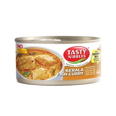 Tasty Nibbles Kerala Fish Curry with Coconut Milk 185g | Kerala Special | Open Heat & Eat | Non-Vegetarian | No Added Preservatives | Japanese Retort Technology