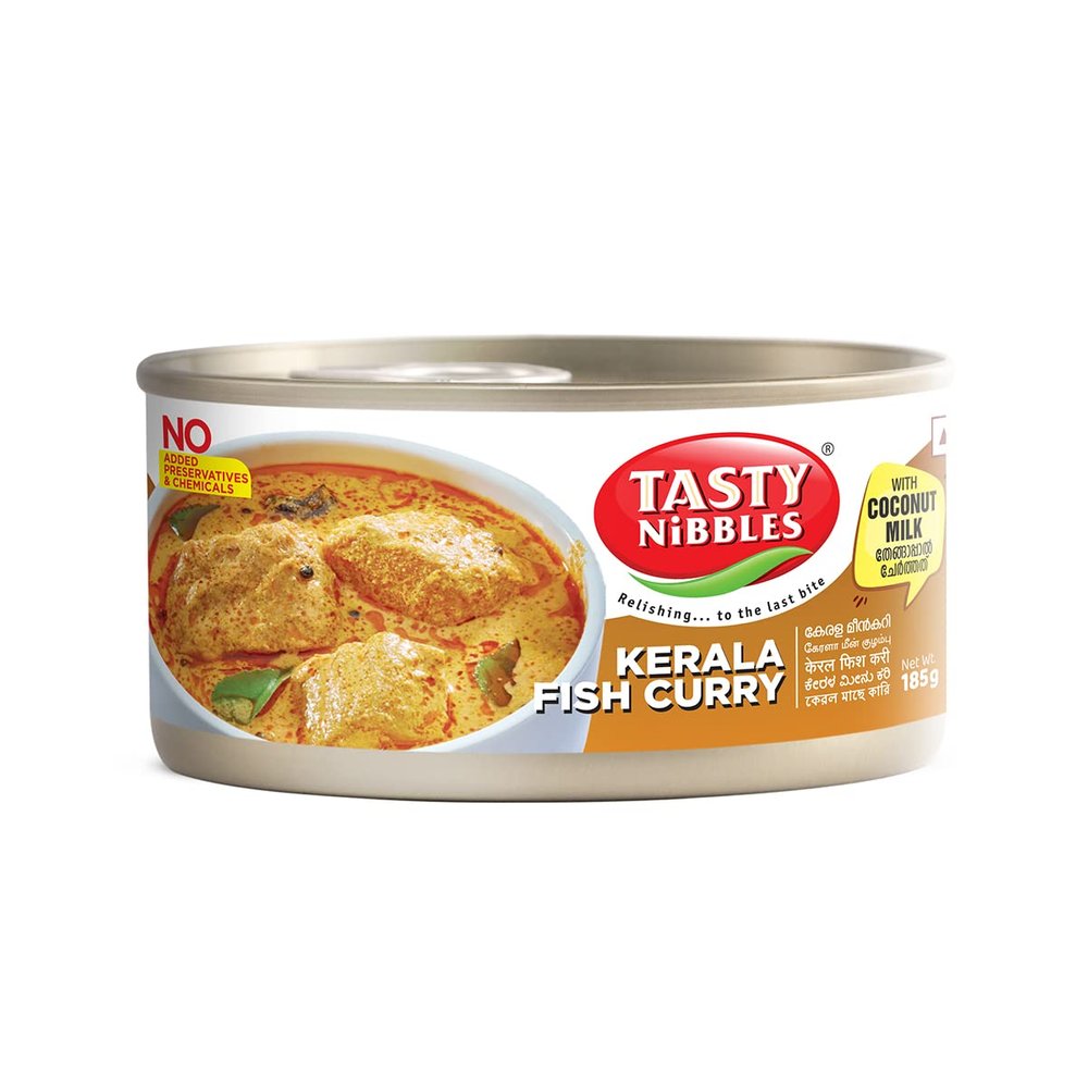 Tasty Nibbles Kerala Fish Curry with Coconut Milk 185g | Kerala Special | Open Heat & Eat | Non-Vegetarian | No Added Preservatives | Japanese Retort Technology
