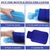 2 Pieces Hot Water Bottle Cover Soft Cover Only Knitted Hot Water Bottle Sweater for Hot Compress and Cold Therapy, Ideal for Menstrual Cramps, Neck and Shoulder Pain Relief view 4
