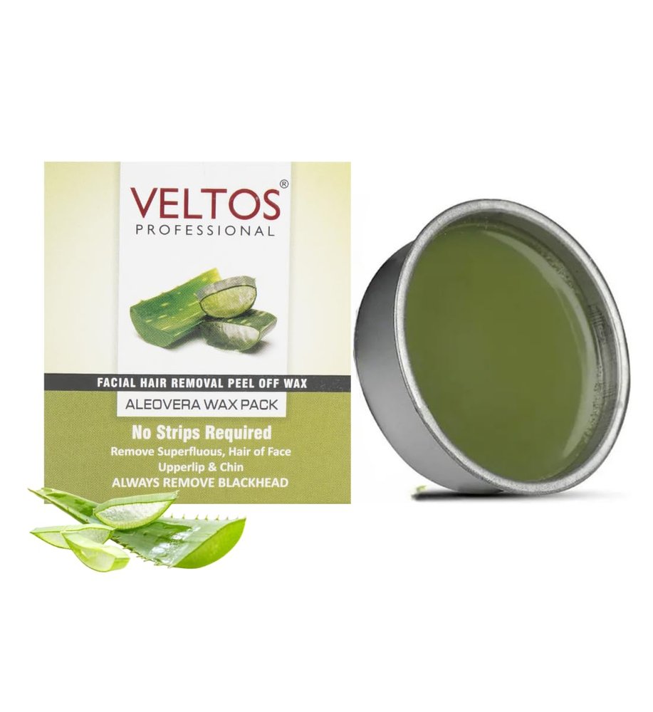 VELTOS PROFESSIONAL Peel-Off Katori Wax For Upper Lip, Facial Hair, Eyebrow, Chin | Face Wax | Painless & Softness Hair Removal (80gm)
