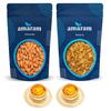Amaram by Ghasitaram Almonds and Raisins Pouches with 2 T-Lites|Dryfruit Gift Hamper|Dry Fruit Combo Pack Offer|Dry Fruit Gift Pack|Dry Fruit Box|Diwali Dry Fruit Gift Pouch|Mix Nut| view 1