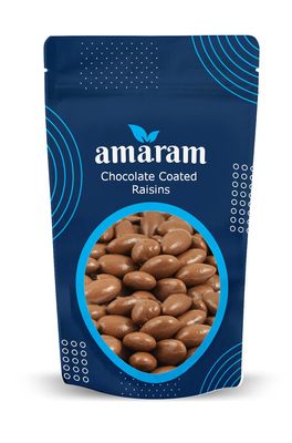 Amaram by Ghasitaram Chocolate Coated Raisins 200 GMS|Dryfruit Gift Hamper|Dry Fruit Combo Pack Offer|Dry Fruit Gift Pack|Dry Fruit Box|Diwali Dry Fruit Gift Box|Mix Nut|