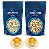 Amaram by Ghasitaram Cashews and Pistachios Pouches with 2 T-Lites|Dryfruit Gift Hamper|Dry Fruit Combo Pack Offer|Dry Fruit Gift Pack|Dry Fruit Box|Diwali Dry Fruit Gift Pouch|Mix Nut| view 1