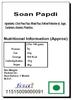Amaram by Ghasitaram Soan Papdi and Almonds Pouch with 2 T-Lites |Gift Hamper|Diwali Gift Hamper|Food Hampers|Gourmet Hampers| view 2