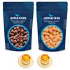 Amaram by Ghasitaram Chocolate Coated Butterscotch and Crunchy Cashew with 2 T-Lites|Dryfruit Gift Hamper|Dry Fruit Combo Pack offer|Dry Fruit Gift Pack|Dry Fruit Box|Diwali dry Fruit Gift Box|Mix Nut| view 1