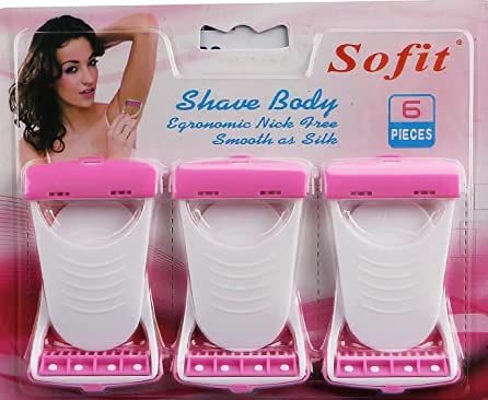 RKR Set of 6/pack Mini Hair Razors Removal Mini shaver Remover Best Spring Threading Face for ladies Cheeks Facial Eyebrow legs arms shaving blades DIY Make up Women Girls ladies Care Kit