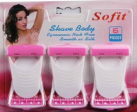 RKR Set of 6/pack Mini Hair Razors Removal Mini shaver Remover Best Spring Threading Face for ladies Cheeks Facial Eyebrow legs arms shaving blades DIY Make up Women Girls ladies Care Kit