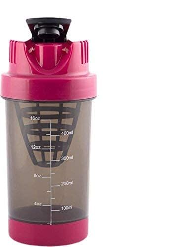BSPA shake me water bottle Gym Protein & Supplement Shaker Bottle 500 ml Shaker (MultiColor)