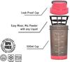 BSPA shake me water bottle Gym Protein & Supplement Shaker Bottle 500 ml Shaker (MultiColor) view 3