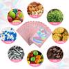 HASTHIP 100 Pcs Smell Proof Mylar Bags,Chocolate Bags Candy Treat Bag Cookie,Resealable Multifunctional Jewellery And Hardware (Pink 8 X 13Cm)(Others),Polyethylene view 4