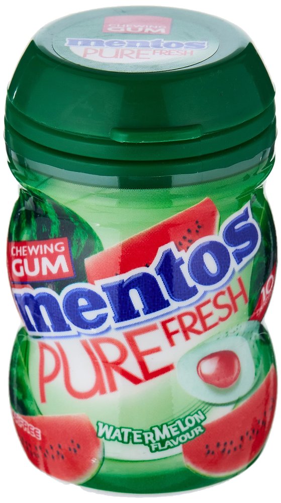 Mentos Pure Fresh Sugar Free Chewing Gum WaterMelon Flavour 20g Pack Of 3 (Imported)
