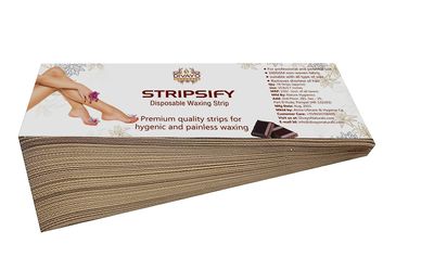 Stripsify Wax Strips Hair Remover 78 Pcs | 100 GSM Thickness | Non woven Fabric for Smooth Waxing Experience