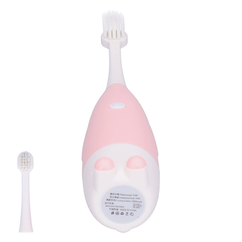 Baby Automatic Toothbrush, Electric Toothbrush Protect the Gums Detachable Comfortable for Babies(pink)