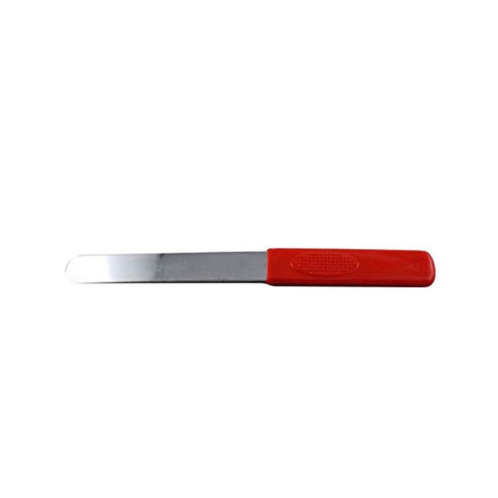Avenn Professional Reusable Hair Removal Metal Wax Knife,Spoon, Spatula With Plastic Wooden Finish Handle (Multicolor) (1)