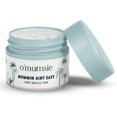 O'mumsie- Sore Muscle Rub For Pregnant & Post-partum Moms | Neck And Shoulder Rub | Relieve Muscles Cramps, Joints, Foot, Back, Arthritis Pains | Stress Relief | Pregnancy Safe Ingredients | 50 Gm
