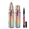 JGJ 2 in 1 Eyebrow and Facial hair remover runs on AAA battery(multi color) With 1 Eyeliner view 1