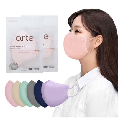 [10 Pcs] VATTNIG Korea Face Mask for Adults  Bird Beak type 2D Protective Health Face Mask for Dust and Smoke  4-Layer Protective Filter  Ideal Fit for Comfortable Wear - Pink