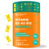 Crabamide Forte Vitamin D3 K2 B12 Gummies | Vitamin B12 Supplements | B12 Supplements For Bone Health & Immunity | Veg Lichen Source D3 Supplement | Mango Flavoured - 60 Gummies view 1