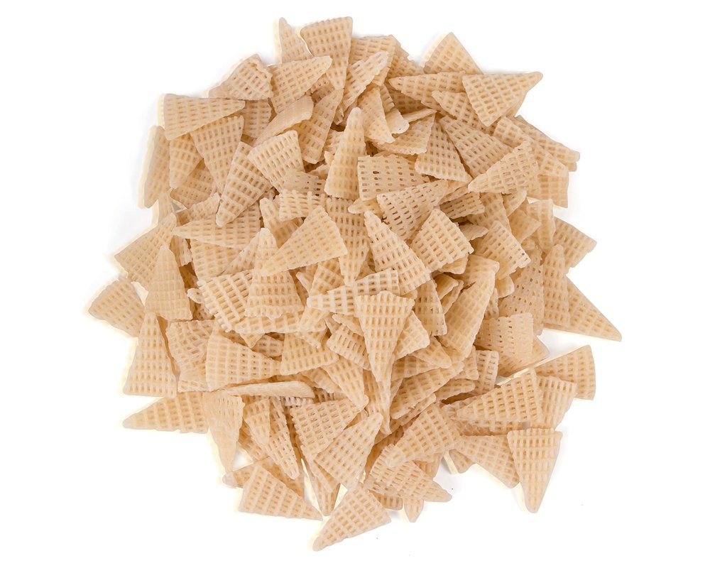 FROODS Masala Flavor 3D Triangle Fryums Ready To Fry Papad, Air Fry Instant Vegan Snacks, Crunchy & Tasty Dry Samosa Chips (3D Triangle Chips 1Kg)
