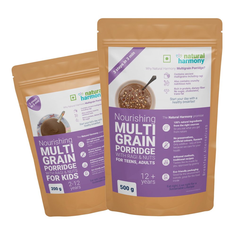 Natural Harmony Multigrain Porridge Family Bundles (Elaichi (family bundle #2))