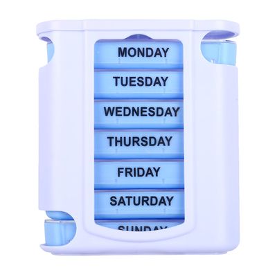 Decdeal One Week Seven-layer Portable Pill Box Tablet Container Weekly Storage Organizer Box