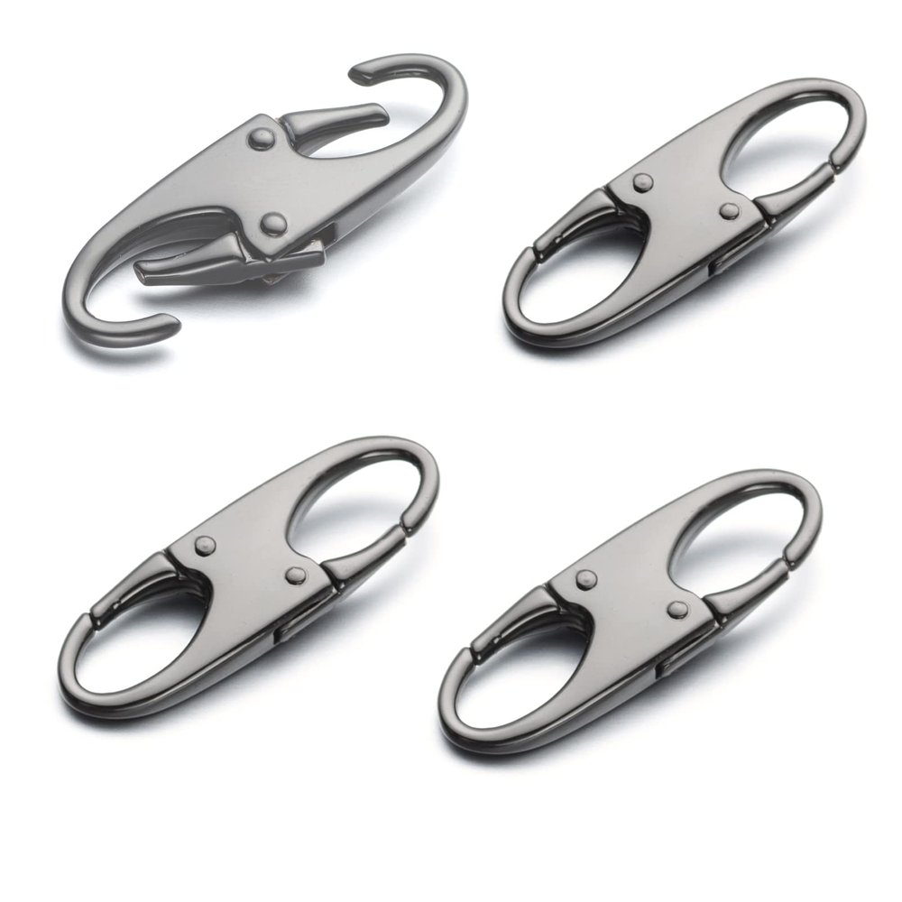 Zpsolution Double Small Carabiner Clips - Theft Deterrent - Holding Zipper Closed - Zipper Pull Replacement